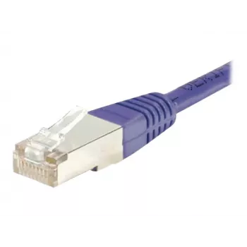 Exertis Connect 854460 Cat.6 S/FTP PiMF Patchkabel, 15 m, violett, Slim Bend Protection