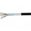 Exertis Connect 845038 Cat.6 F/UTP wasserfestes Patchkabel, 0,5 m, Schwarz, schlanker Knickschutz