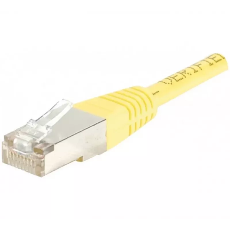 Exertis Connect 853353 Cat.6 F/UTP Patchkabel, 50 m, Gelb, Slim Bend Protection