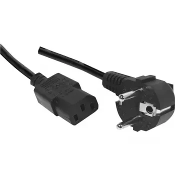 Exertis Connect 3m gewinkeltes Schuko-auf-C13-Netzkabel, halogenfrei, schwarz 807951