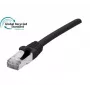 EXERTIS CONNECT Cat. 6A S/FTP Patchkabel, 1 m, Schwarz, halogenfreies TPE, GRS-zertifiziert, Snagless 854548