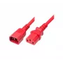 Exertis Connect IEC Netzkabel C14 auf C13, Rot, 5,0 m 808048