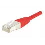 EXERTIS CONNECT Cat6 F/UTP Patchkabel, Rot, 25m, Schlanke Knickschutztülle 853327