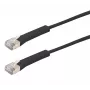 Exertis Connect RJ45 Patchkabel, Cat. 6A, F/FTP, gewinkelt, halogenfrei, schwarz, 2,0 m (854014)