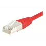 EXERTIS CONNECT Cat6 F/UTP Patchkabel, Rot, 50m, Slimline-Knickschutz 853351