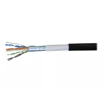 EXERTIS CONNECT Outdoor Patchkabel F/UTP CAT.6 wasserdicht Schwarz 10m 845044