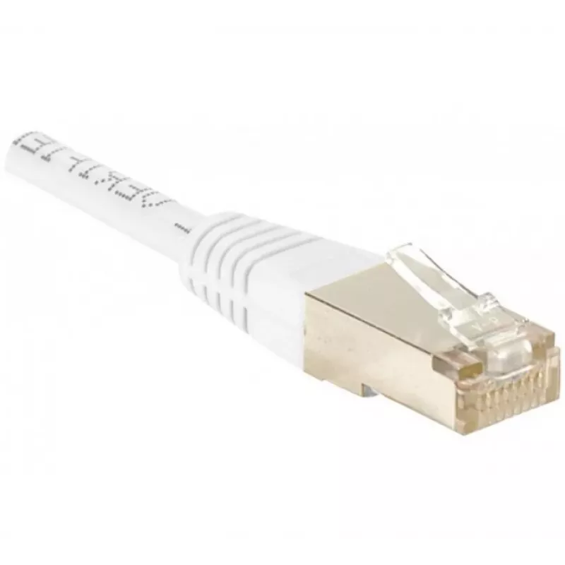 Exertis Connect 853811 Cat.6 F/UTP Patchkabel, 1 m, Weiß, Slim Bend Protection