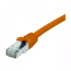 EXERTIS CONNECT Cat 6 F/UTP Patchkabel, PoE, halogenfrei, orange, 0,5 m, snagless 854421