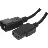 EXERTIS CONNECT Kaltgeräte-Verlängerungskabel IEC C13 Schwarz 7,5m (EXC808051)
