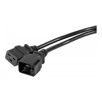 EXERTIS CONNECT Stromverlängerungskabel C20 auf C19 2m Schwarz 808002