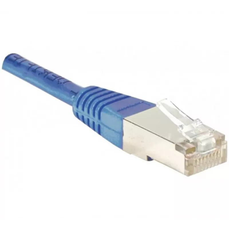 EXERTIS CONNECT Cat.6 F/UTP Patchkabel, RJ45, Blau, 50 m 853354