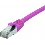 EXERTIS CONNECT Cat 6 F/UTP Patchkabel, PoE, halogenfrei, rosa, 0,3 m 854431