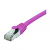 EXERTIS CONNECT Cat. 6 F/UTP PoE halogenfreies Patchkabel, Rosa, 3,0 m mit Rastnasenschutz 854435
