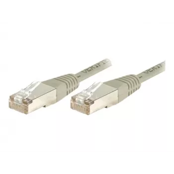 EXERTIS CONNECT Cat6 S/FTP PiMF Patchkabel, grau, 0,7 m, schlanke snagless Tülle 856837
