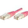 Exertis Connect 854476 Cat6 S/FTP Netzwerk-Patchkabel, 0,15 m, Pink