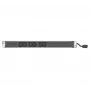 EXERTIS CONNECT 19 inch 1U 6-fach C13 PDU, Aluminiumgehäuse, 2,5m Schuko-Kabel, RAL 9005 Schwarz (808900)