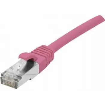 EXERTIS CONNECT Cat 6A S/FTP Patchkabel, Rosa, 15 m, Slim Strain Relief 854383