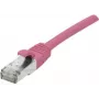 EXERTIS CONNECT Cat 6A S/FTP Patchkabel, Rosa, 15 m, Slim Strain Relief 854383