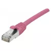 EXERTIS CONNECT Cat 6A S/FTP Patchkabel, Rosa, 15 m, Slim Strain Relief 854383