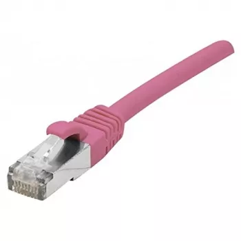 EXERTIS CONNECT Cat 6A S/FTP Patchkabel, Rosa, 15 m, Slim Strain Relief 854383