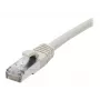 EXERTIS CONNECT Cat. 6A S/FTP Patchkabel, TPE, halogenfrei, GRS-zertifiziert, snagless, grau, 1 m 854503