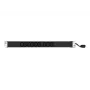 EXERTIS CONNECT 19 inch 1U 9-fach IEC C13 PDU, Aluminiumgehäuse, 2,5 m Kabel, Schwarz 808901