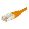 EXERTIS CONNECT Cat.6 S/FTP Patchkabel, PiMF, Orange, 0,3 m 854464