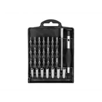 EXERTIS CONNECT Präzisions-Schraubendreher-Set, 11-teilig mit 10 austauschbaren Bits in Aufbewahrungsbox (815650)