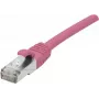 EXERTIS CONNECT Cat. 6 F/UTP PoE halogenfreies Patchkabel, Pink, 0,5 m, Snagless 854432