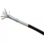 Exertis Connect Cat6 Outdoor Patchkabel RJ45 auf RJ45, F/UTP, 20m, Schwarz 845046