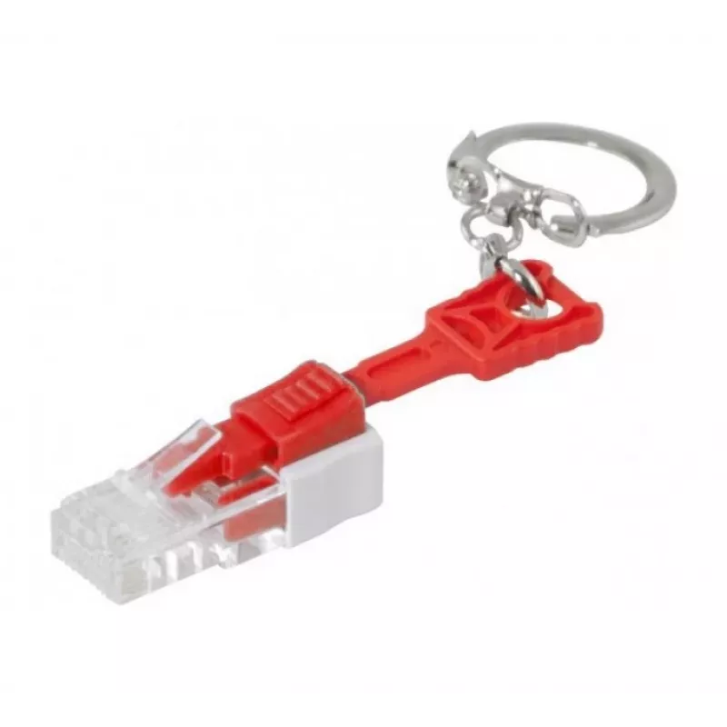EXERTIS CONNECT RJ45 Port Lock (10er-Pack, Blau) mit Schlüssel – Blockiert unbefugten Netzwerkzugriff 848943