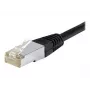 EXERTIS CONNECT Cat.6a F/UTP Patchkabel, 1,5 m, Schwarz, 10 Gbps, Slim Bend Protection 850015