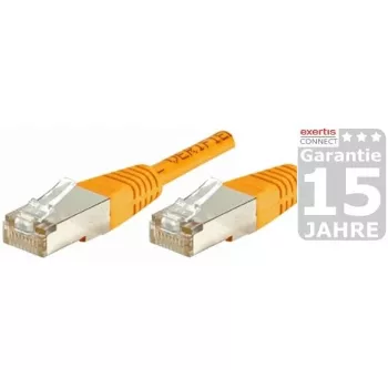 EXERTIS CONNECT Cat.6 S/FTP Patchkabel, PiMF, Orange, 0,7 m 854466