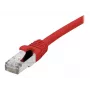 EXERTIS CONNECT Cat. 6A S/FTP Patchkabel, TPE, halogenfrei, GRS-zertifiziert, Rot, 0,5 m 854520