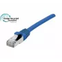 EXERTIS CONNECT Cat. 6A S/FTP Patchkabel, TPE, halogenfrei, GRS-zertifiziert, Blau, 1,0 m 854512