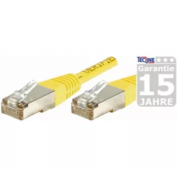 EXERTIS CONNECT Cat.6 F/UTP Patchkabel, 20 m, Gelb, RJ45, Slimline Snagless Boot 853332