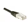 EXERTIS CONNECT Cat.6 S/FTP PiMF Patchkabel, Schwarz, 0,7 m, Slim Snagless 856843