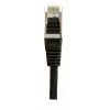 EXERTIS CONNECT Cat.6 S/FTP PiMF Patchkabel, Schwarz, 0,7 m, Slim Snagless 856843