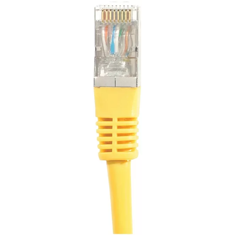EXERTIS CONNECT Cat.6 S/FTP PiMF Patchkabel, Gelb, 0,3m, Slim Snagless Boot 856822
