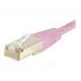 Exertis Connect 854479 Cat.6 S/FTP PiMF Patchkabel, 0,7 m, Pink, Slim Bend Protection