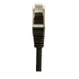 EXERTIS CONNECT Cat.6 S/FTP Patchkabel, PiMF, Schwarz, 1,0 m, Slim Bend Protection 856852