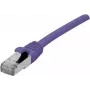 EXERTIS CONNECT Cat 6 F/UTP PoE halogenfreies Patchkabel, violett, 10 m 854415
