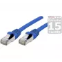 EXERTIS CONNECT Cat 6A S/FTP Patchkabel, 0,5 m, Blau, Slim Snagless Boot 858451