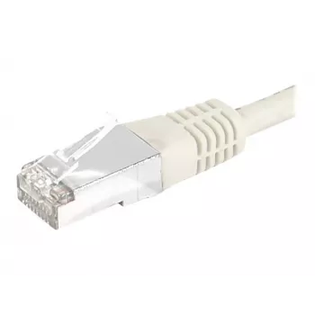 EXERTIS CONNECT Cat.6 S/FTP Patchkabel, PiMF, grau, 15,0 m, schlanke snagless Tülle 856900