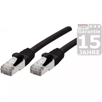 Exertis Connect 858493 Cat6a S/FTP Netzwerkkabel, 25 m, Schwarz