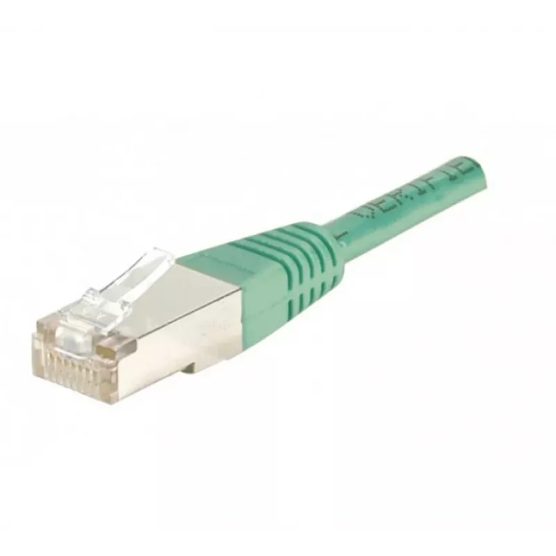 EXERTIS CONNECT Cat.5e F/UTP Patchkabel, Grün, 0,3 m, RJ45, Slim Snagless 857070