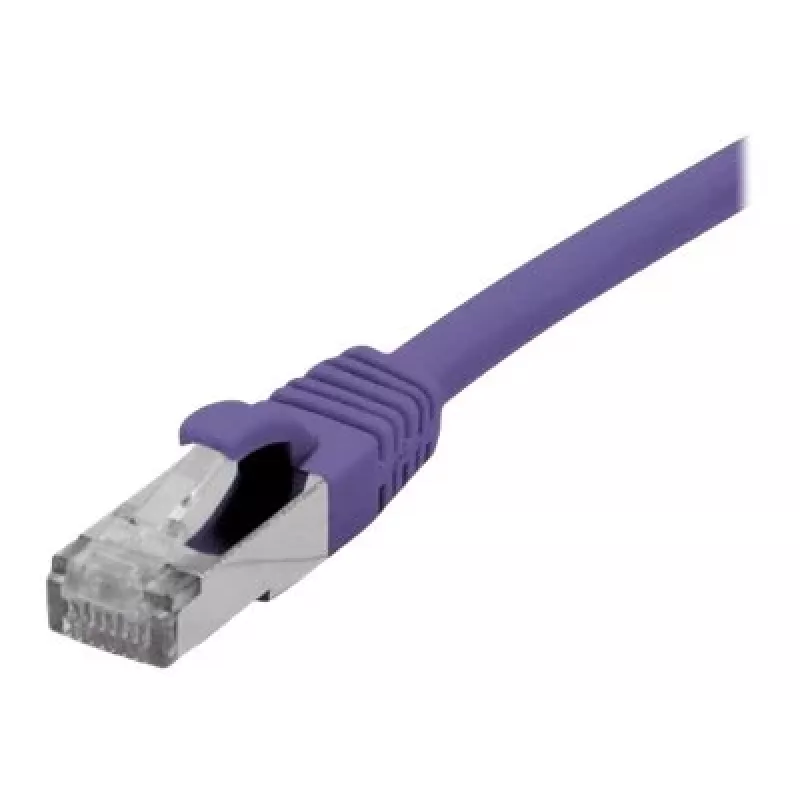 EXERTIS CONNECT Cat 6A S/FTP Patchkabel, Violett, 0,15 m 858513