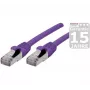 EXERTIS CONNECT Cat 6a SFTP Patchkabel RJ45 auf RJ45, 1,5m, Violett, Halogenfrei 858517