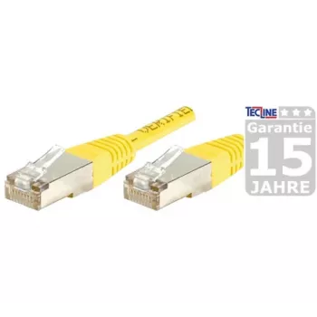 EXERTIS CONNECT CAT.6A S/FTP Patchkabel, 2m, Gelb, Slim Bend Protection 858333