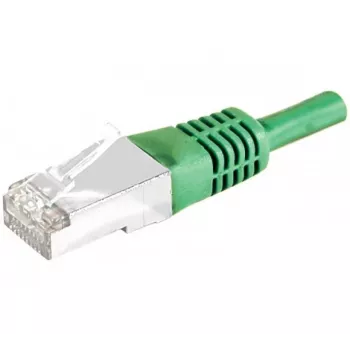 Exertis Connect 858350 Cat.6A S/FTP (PiMF) Class EA Patchkabel, 5 m, Grün, Slim Bend Protection